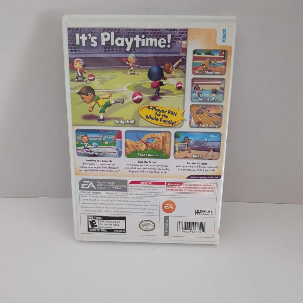 EA Playground Nintendo Wii Game Complete CIB Dodgeball Wall Ball 014633157321